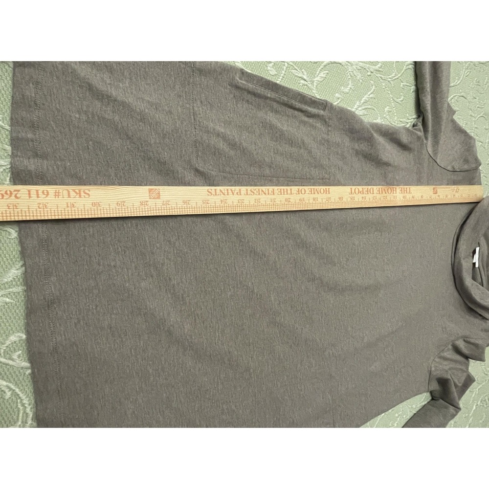 Pure Jill Dress Womens L Gray Cowl Neck Long Sleeve Jersey Shift Pockets - Picture 11 of 14